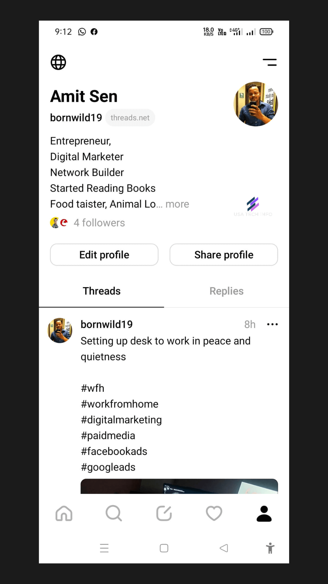 threads profile
